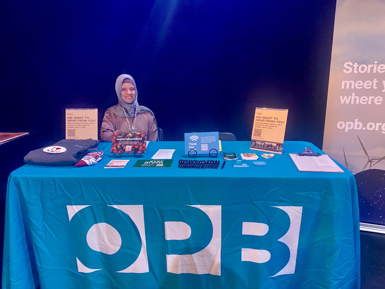 Representing OPB at Women Sports Film Festival, Portland OR